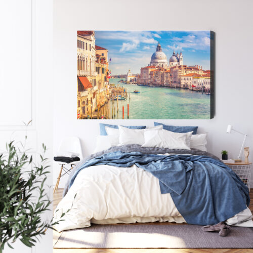 Obraz na płótnie Miasta Wenecja z kanałem Premium Canvas - obrazek 3