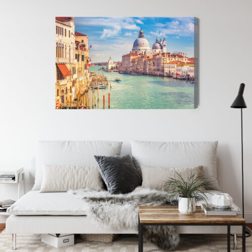 Obraz na płótnie Miasta Wenecja z kanałem Premium Canvas - obrazek 4