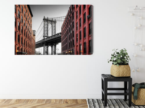 Obraz na płótnie Architektura Most w Nowym Jorku Premium Canvas - obrazek 8