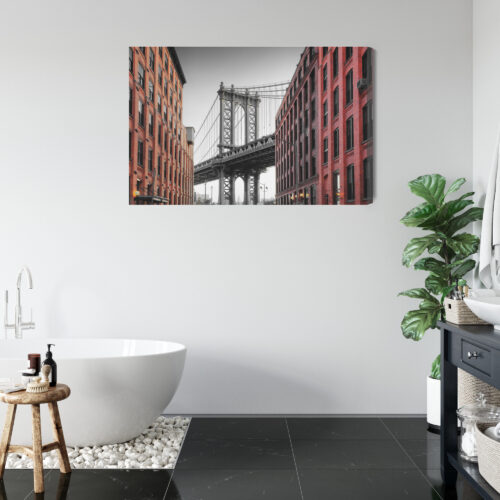 Obraz na płótnie Architektura Most w Nowym Jorku Premium Canvas - obrazek 5