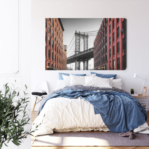 Obraz na płótnie Architektura Most w Nowym Jorku Premium Canvas - obrazek 3