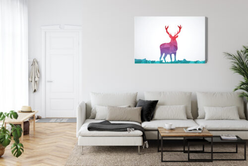 Obraz na płótnie Zwierzęta Geometria jelenia Premium Canvas - obrazek 6