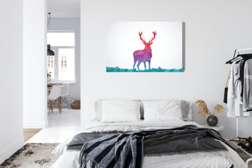 Obraz na płótnie Zwierzęta Geometria jelenia Premium Canvas - obrazek 7
