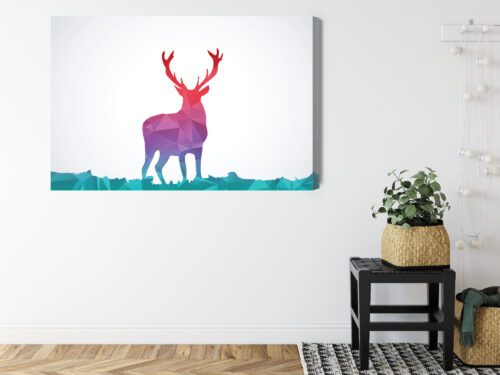 Obraz na płótnie Zwierzęta Geometria jelenia Premium Canvas - obrazek 8