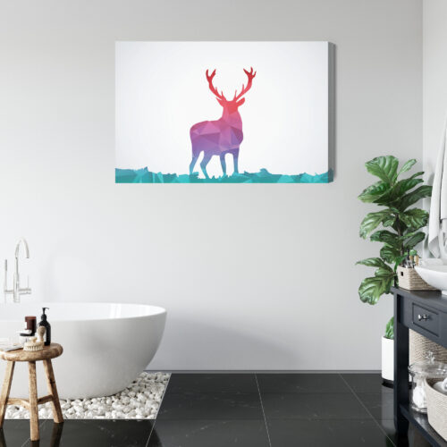 Obraz na płótnie Zwierzęta Geometria jelenia Premium Canvas - obrazek 5