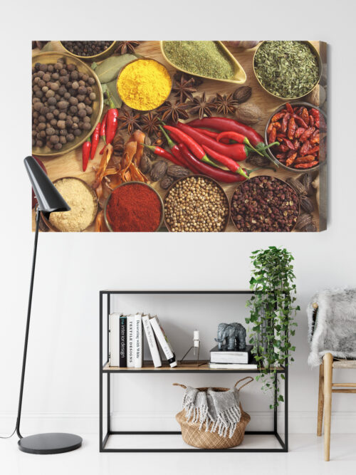 Obraz na płótnie Jedzenie Kolorowe przyprawy Premium Canvas - obrazek 9