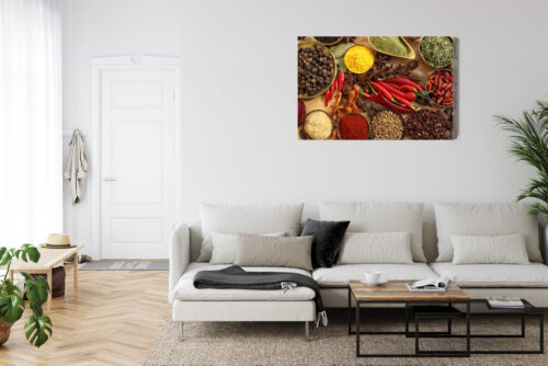 Obraz na płótnie Jedzenie Kolorowe przyprawy Premium Canvas - obrazek 6