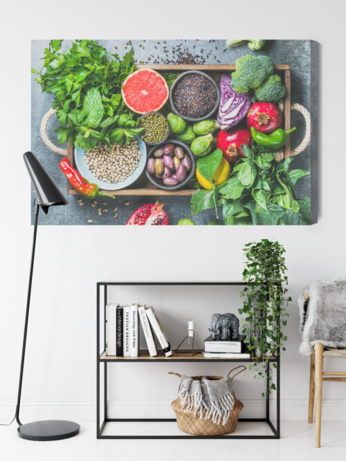 Obraz na płótnie Jedzenie Świeże warzywa i owoce Premium Canvas - obrazek 9