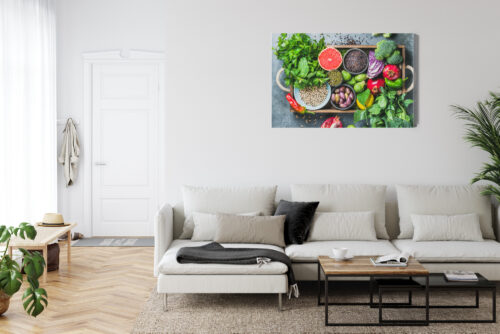 Obraz na płótnie Jedzenie Świeże warzywa i owoce Premium Canvas - obrazek 6