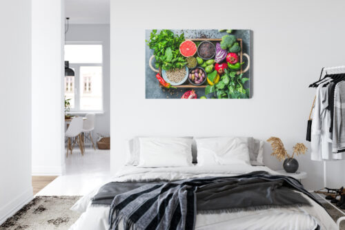 Obraz na płótnie Jedzenie Świeże warzywa i owoce Premium Canvas - obrazek 7
