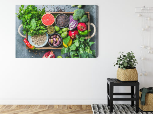 Obraz na płótnie Jedzenie Świeże warzywa i owoce Premium Canvas - obrazek 8