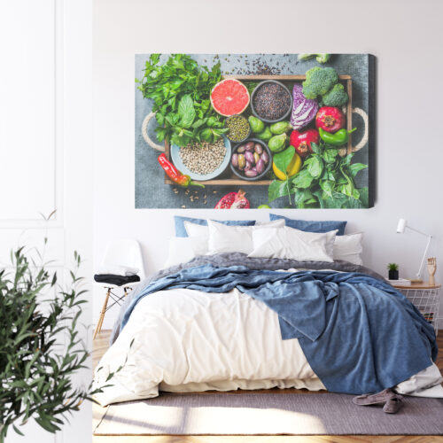 Obraz na płótnie Jedzenie Świeże warzywa i owoce Premium Canvas - obrazek 3