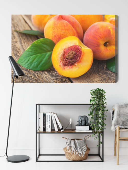 Obraz na płótnie Jedzenie Dojrzałe brzoskwinie Premium Canvas - obrazek 9