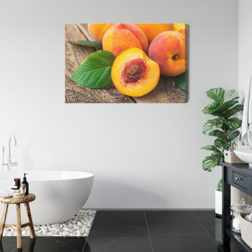 Obraz na płótnie Jedzenie Dojrzałe brzoskwinie Premium Canvas - obrazek 5