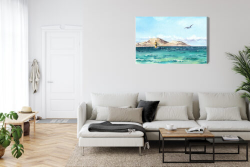 Obraz na płótnie Natura Morze z latarnią Premium Canvas - obrazek 6