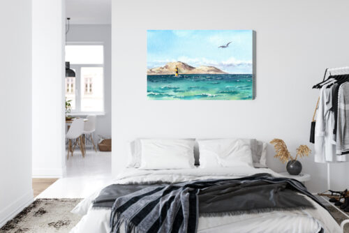Obraz na płótnie Natura Morze z latarnią Premium Canvas - obrazek 7