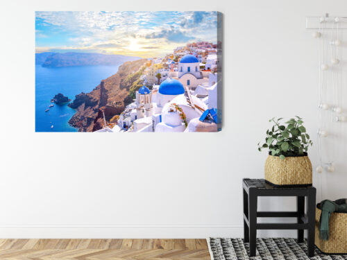 Obraz na płótnie Architektura Premium Canvas Santorini - obrazek 8