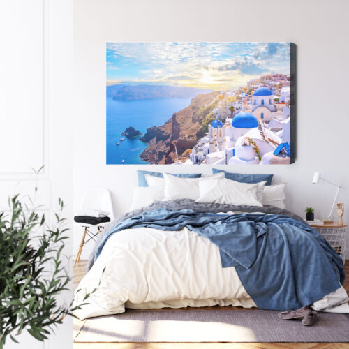 Obraz na płótnie Architektura Premium Canvas Santorini - obrazek 3
