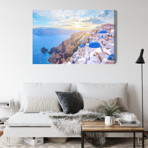 Obraz na płótnie Architektura Premium Canvas Santorini - obrazek 4