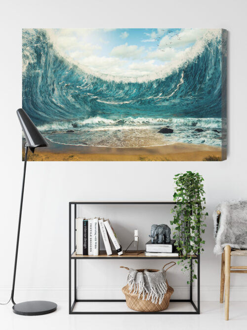 Obraz na płótnie Natura Premium Canvas Fala oceaniczna - obrazek 9