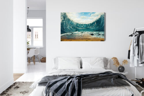 Obraz na płótnie Natura Premium Canvas Fala oceaniczna - obrazek 7
