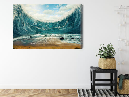 Obraz na płótnie Natura Premium Canvas Fala oceaniczna - obrazek 8