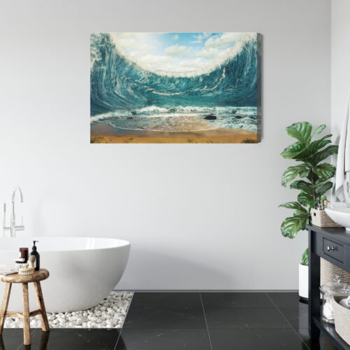 Obraz na płótnie Natura Premium Canvas Fala oceaniczna - obrazek 5