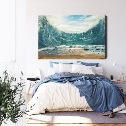 Obraz na płótnie Natura Premium Canvas Fala oceaniczna - obrazek 3
