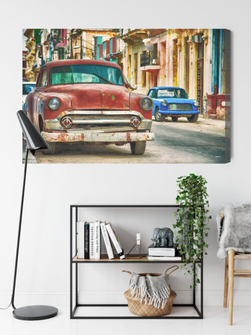 Obraz na płótnie Motoryzacja Premium Canvas Kuba klasyki - obrazek 9