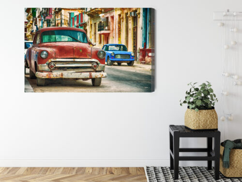 Obraz na płótnie Motoryzacja Premium Canvas Kuba klasyki - obrazek 8