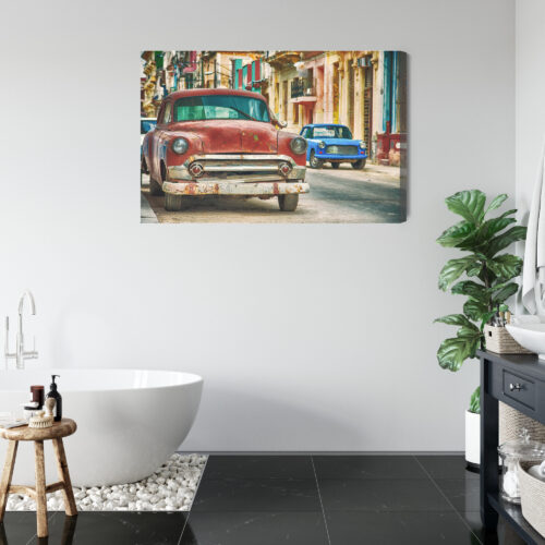 Obraz na płótnie Motoryzacja Premium Canvas Kuba klasyki - obrazek 5
