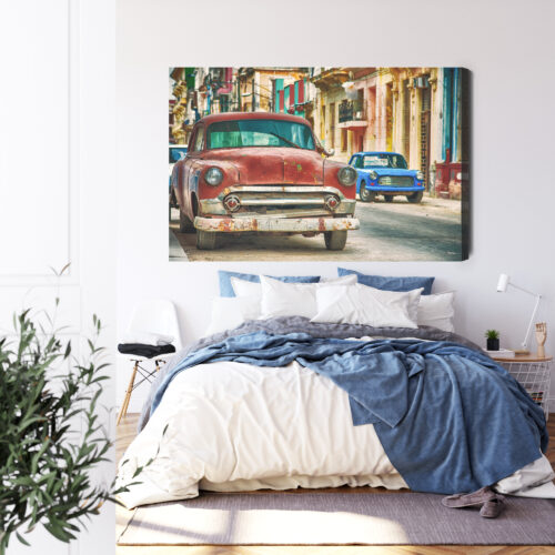 Obraz na płótnie Motoryzacja Premium Canvas Kuba klasyki - obrazek 3