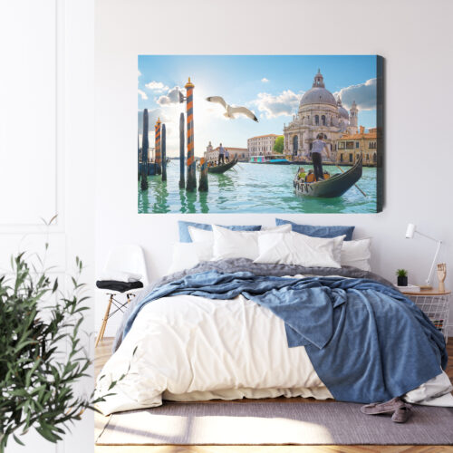 Obraz na płótnie Architektura Premium Canvas Wenecja gondole - obrazek 3