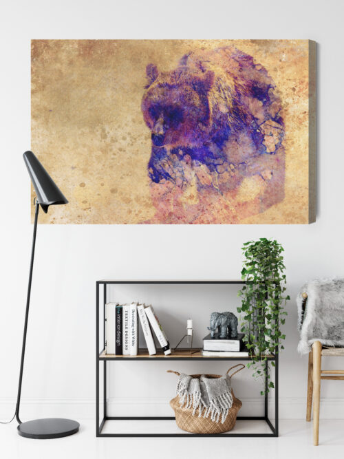 Obraz na płótnie Zwierzęta Premium Canvas Niedźwiedź akwarela - obrazek 9