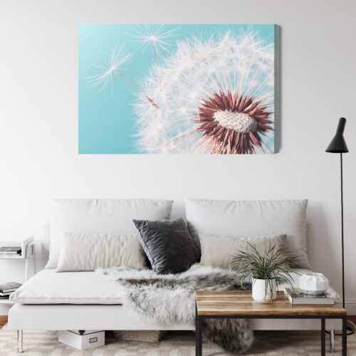 Obraz na płótnie Natura Premium Canvas Dmuchawiec z bliska - obrazek 4
