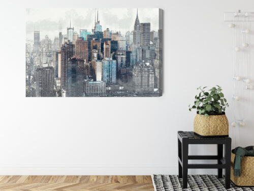 Obraz na płótnie Architektura Premium Canvas Panorama Nowego Jorku - obrazek 8