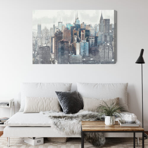 Obraz na płótnie Architektura Premium Canvas Panorama Nowego Jorku - obrazek 4