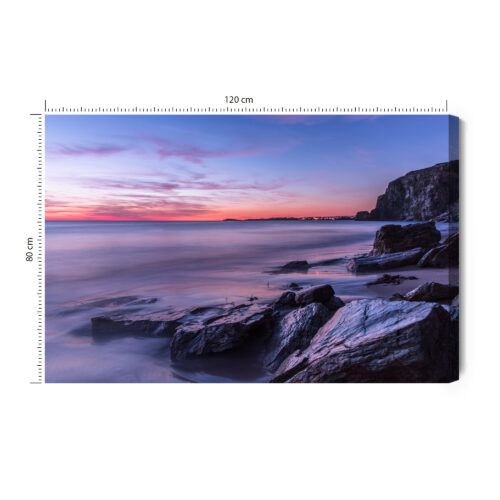 Obraz na płótnie Natura Premium Canvas Skały o zmierzchu