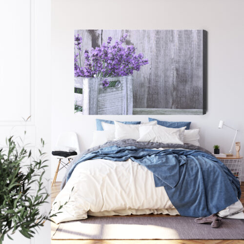 Obraz na płótnie Natura Premium Canvas Lawenda w skrzynce - obrazek 3