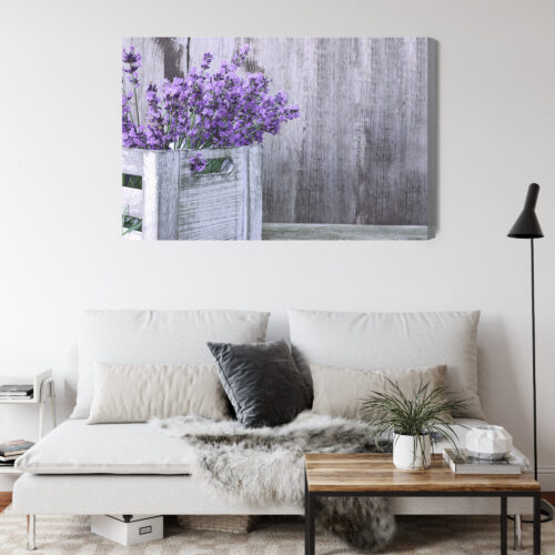 Obraz na płótnie Natura Premium Canvas Lawenda w skrzynce - obrazek 4