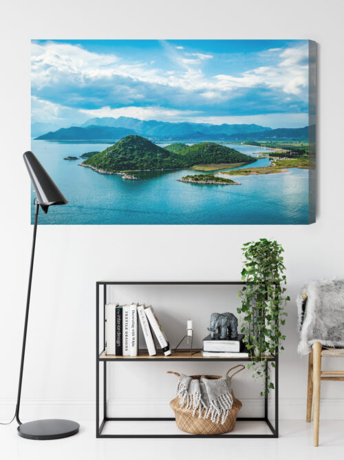 Obraz na płótnie Natura Premium Canvas Zielone wyspy i błękitna woda - obrazek 9