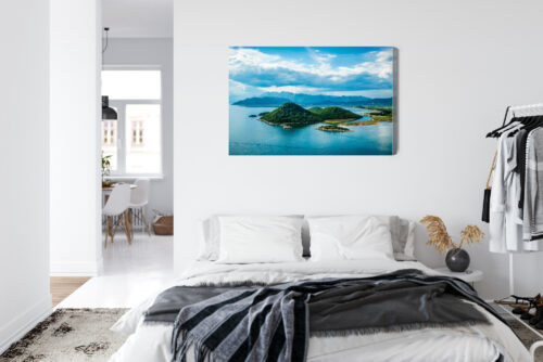 Obraz na płótnie Natura Premium Canvas Zielone wyspy i błękitna woda - obrazek 7