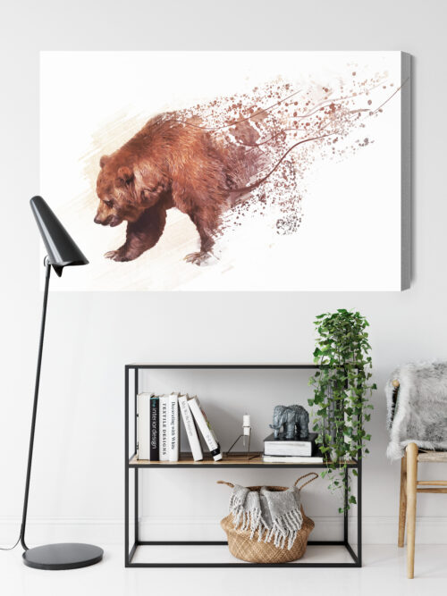 Obraz na płótnie Zwierzę Niedźwiedź Premium Canvas - obrazek 9