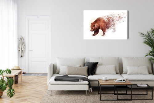 Obraz na płótnie Zwierzę Niedźwiedź Premium Canvas - obrazek 6