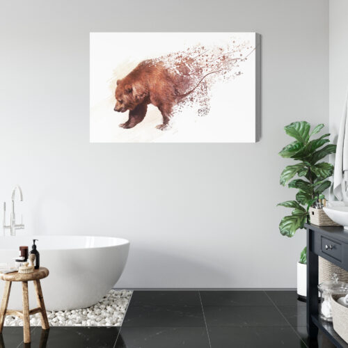 Obraz na płótnie Zwierzę Niedźwiedź Premium Canvas - obrazek 5