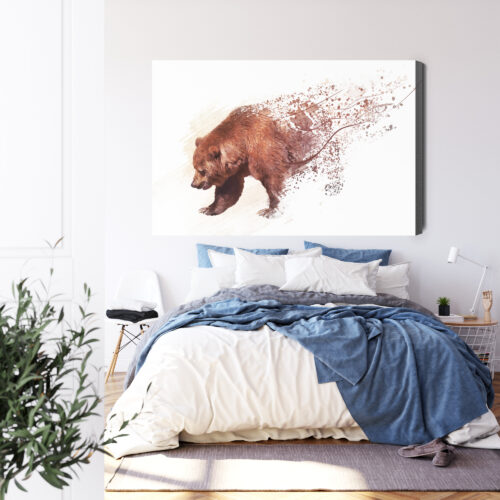 Obraz na płótnie Zwierzę Niedźwiedź Premium Canvas - obrazek 3