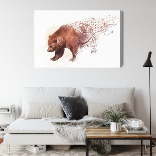 Obraz na płótnie Zwierzę Niedźwiedź Premium Canvas - obrazek 4