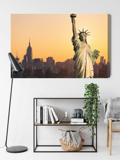 Obraz na płótnie Nowy Jork Statua Wolności Premium Canvas - obrazek 9