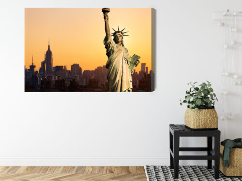 Obraz na płótnie Nowy Jork Statua Wolności Premium Canvas - obrazek 8