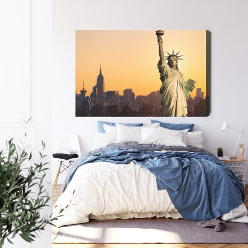 Obraz na płótnie Nowy Jork Statua Wolności Premium Canvas - obrazek 3